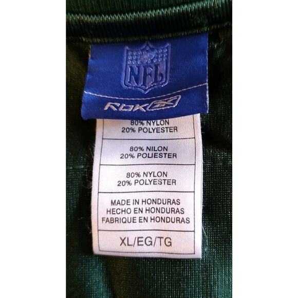 Women's New York Jets Chad Pennington Jersey Green Reebok Mesh Football - XL - Picture 3 of 4